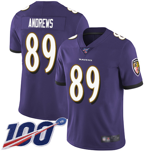 Baltimore Ravens Limited Purple Men Mark Andrews Home Jersey NFL Football #89 100th Season Vapor Untouchable